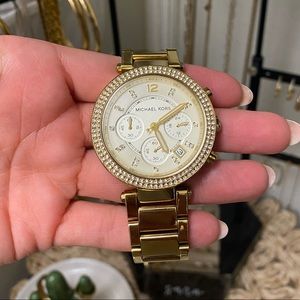 Michael Kors gold cubic zirconia Watch 💎